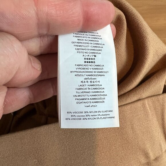 Michael Michael Kors PETITE Women's Zip-Pocket Pull-on Trousers PXS Dark Camel - Picture 9 of 13